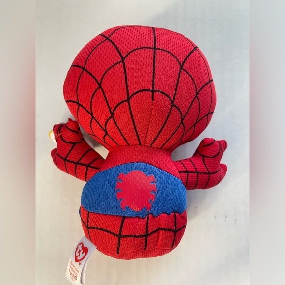 6โ Ty Marvel Beanie Babies Spiderman & Miles Morales Plush - Picture 3 of 13